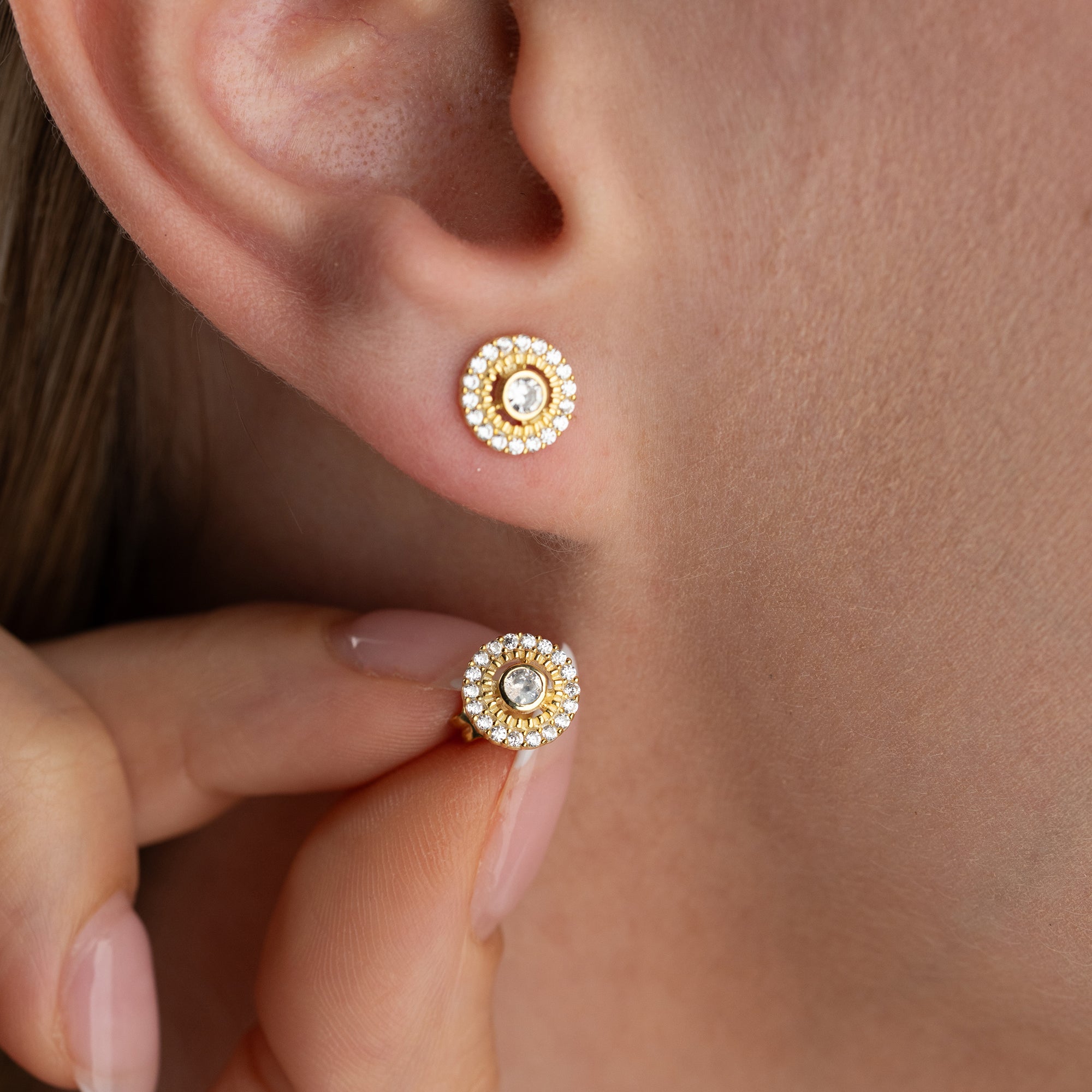 Zirconia Cloverleaf Earrings | 925 Silver
