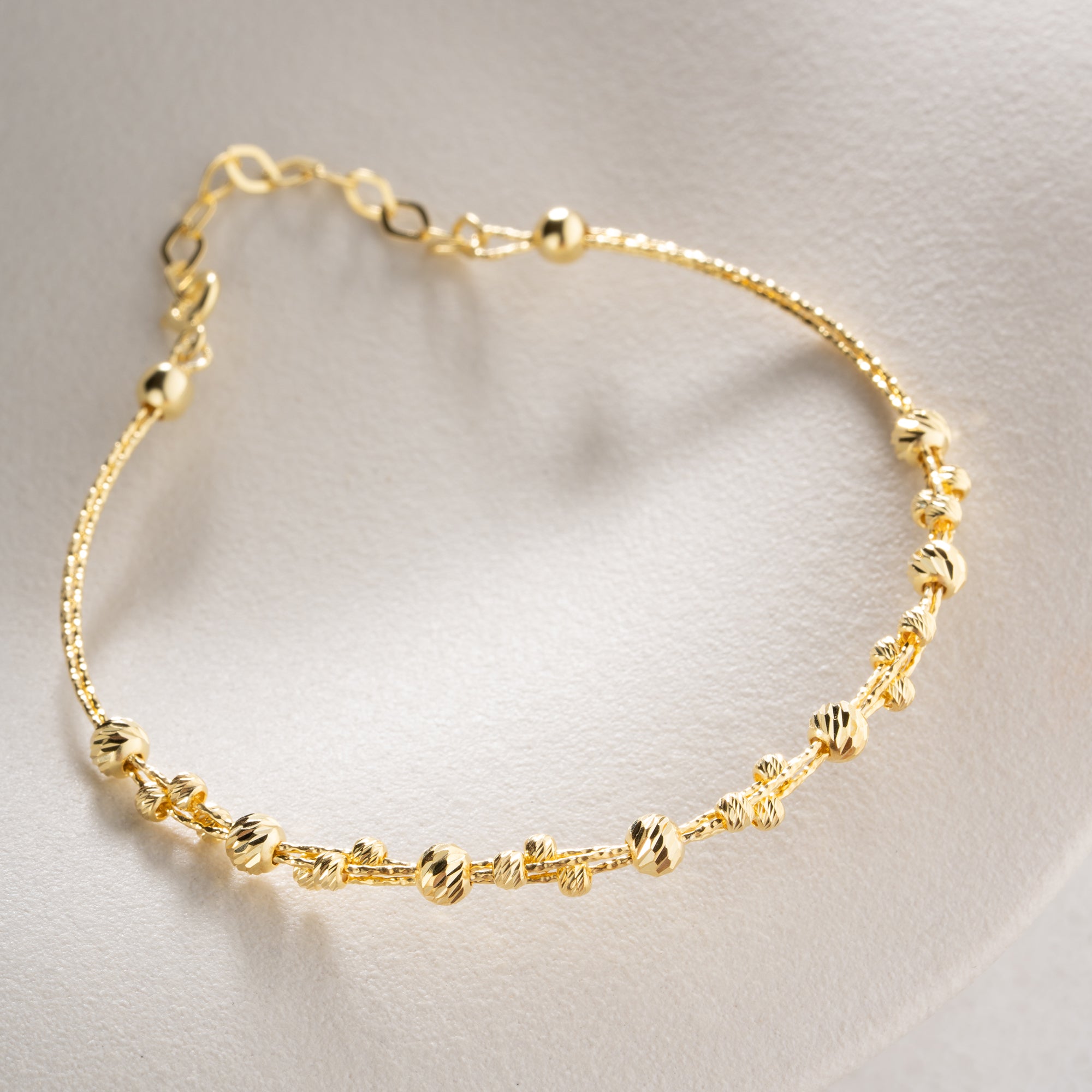 GOLD-SPIRAL-DORIKA ARMKETTE | 925 SILBER