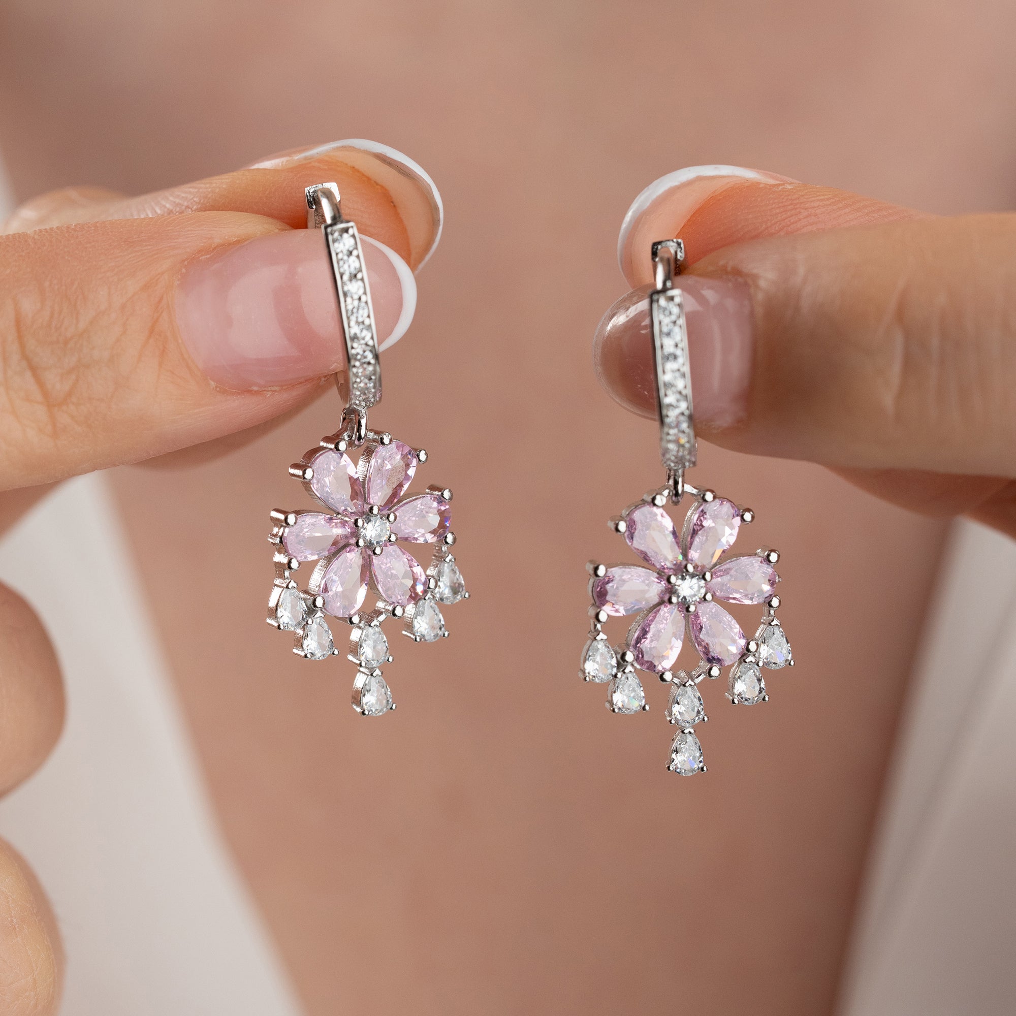 Zirconia Cloverleaf Earrings | 925 Silver