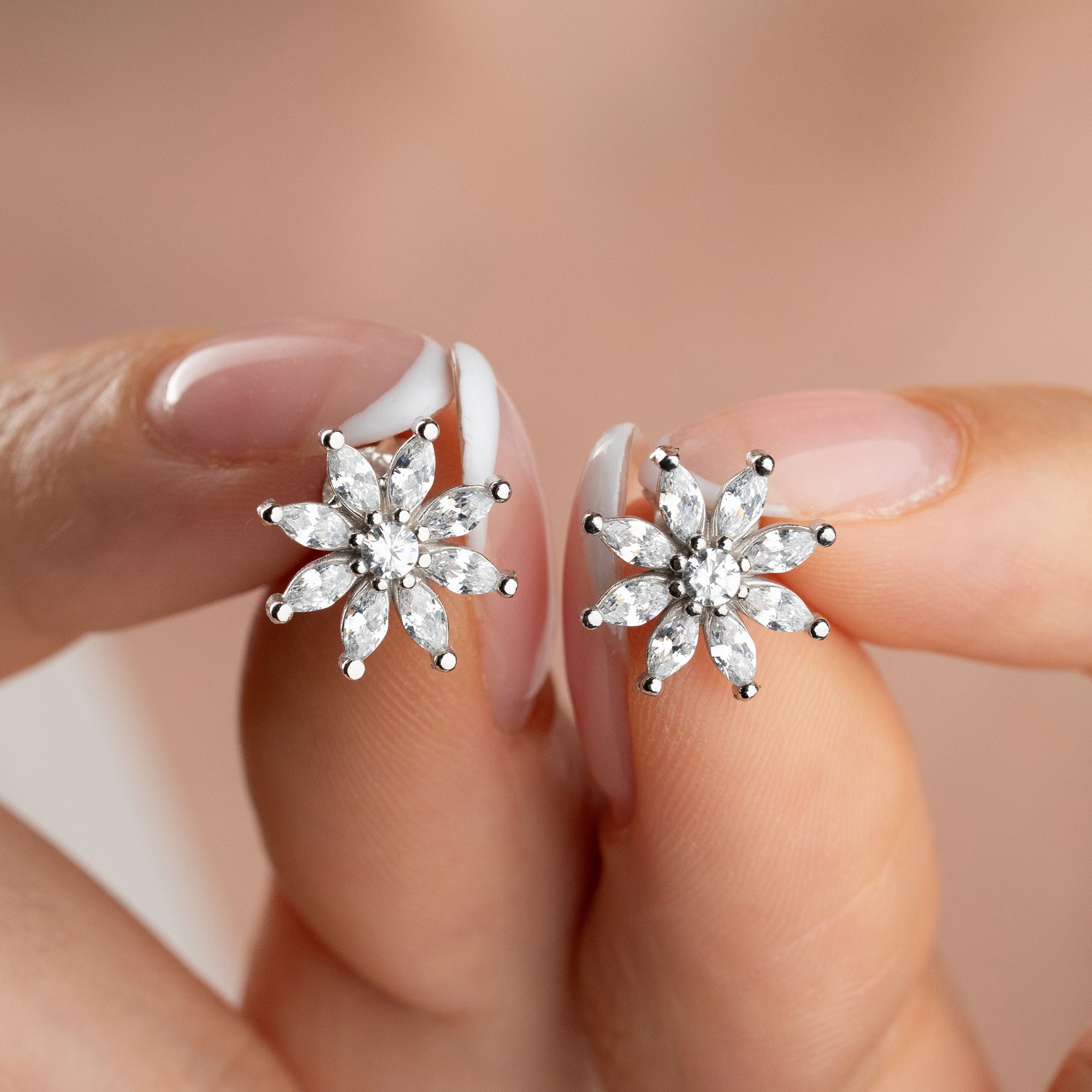 Zirconia Cloverleaf Earrings | 925 Silver