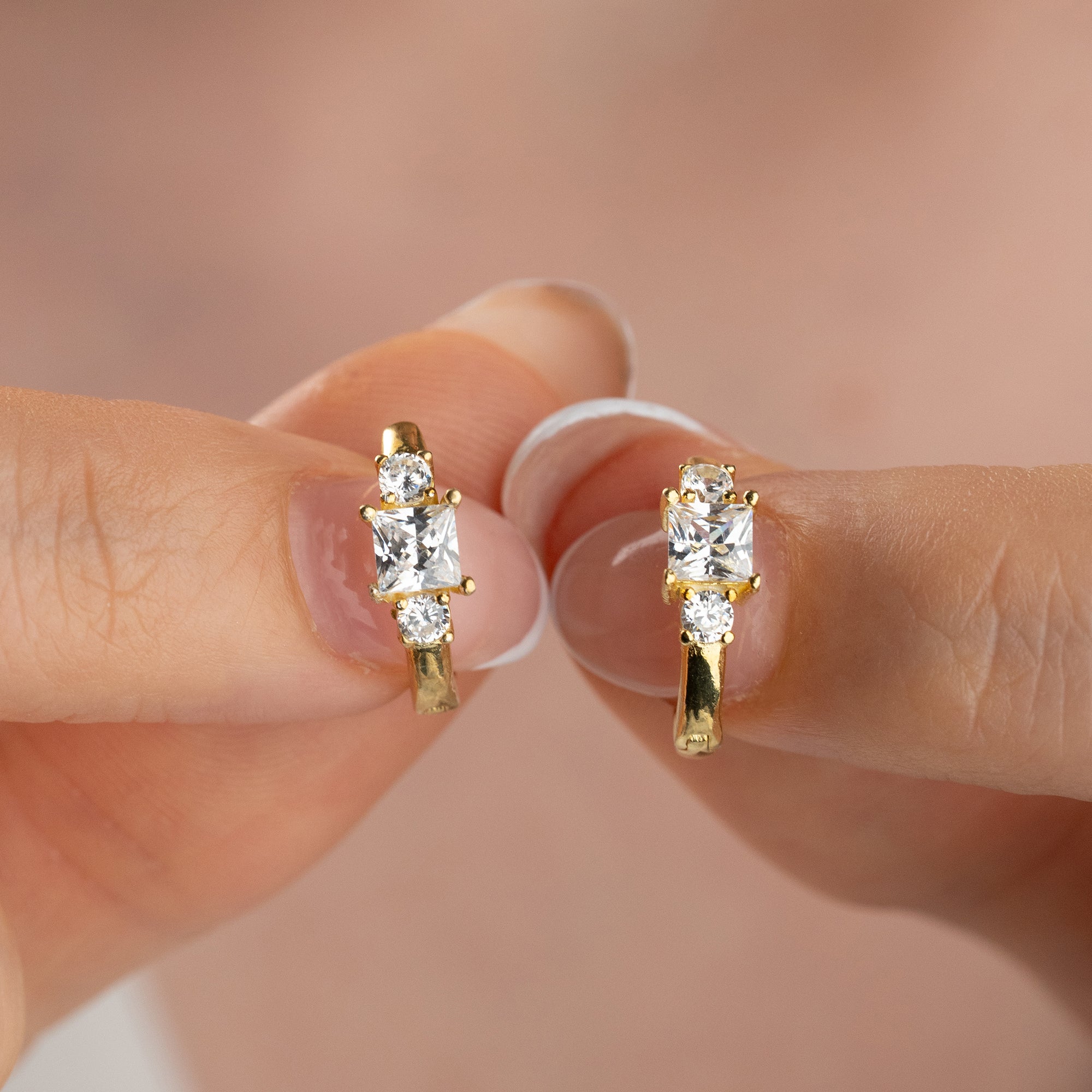 SOLITARRING  OHRRINGE | 925 SILBER