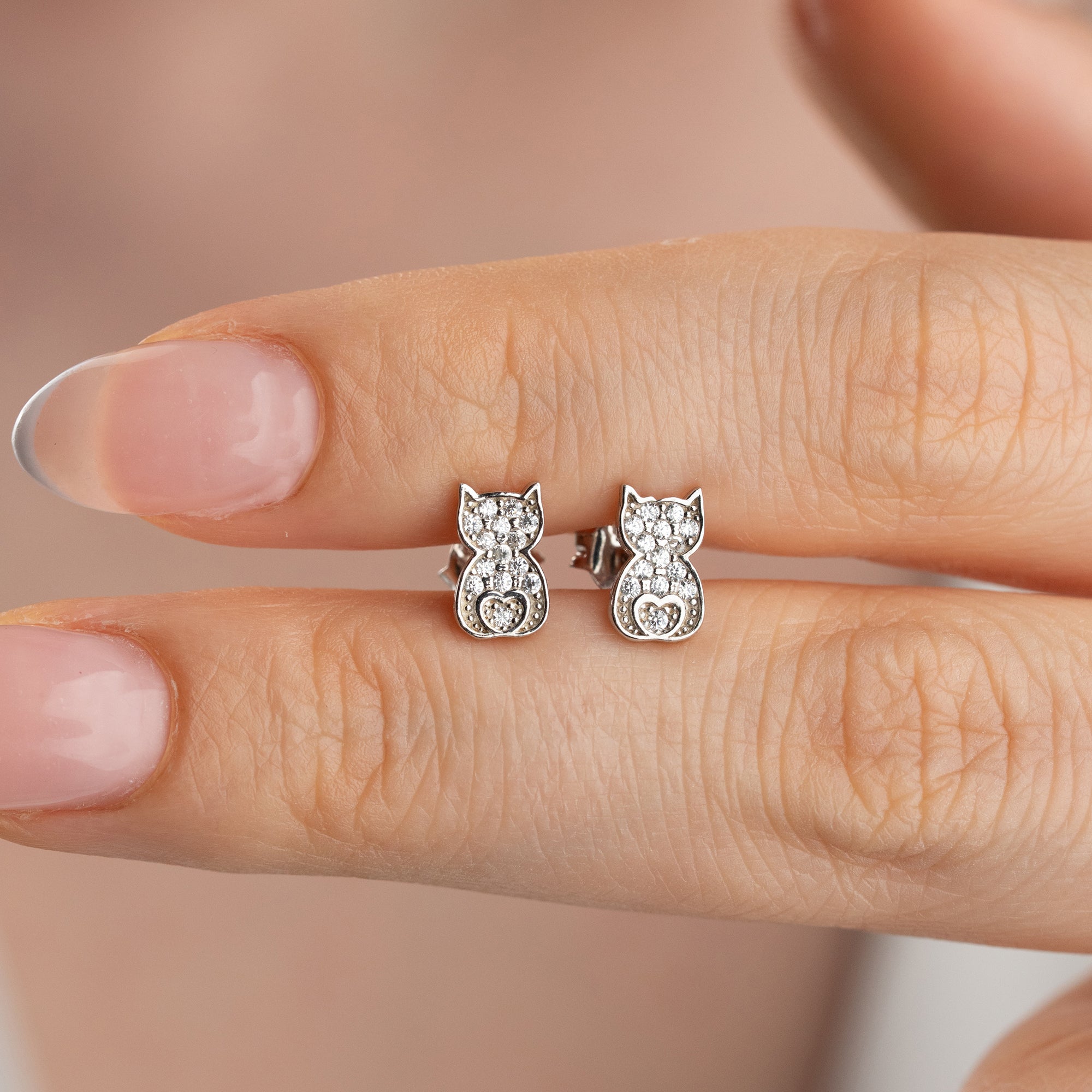 Zirconia Cloverleaf Earrings | 925 Silver