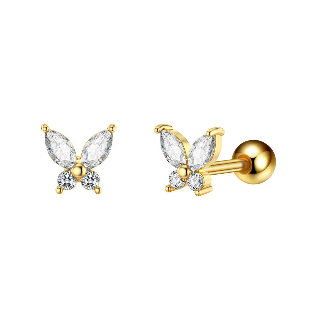 Kardelen Butterfly Piercing - 925 SILBER