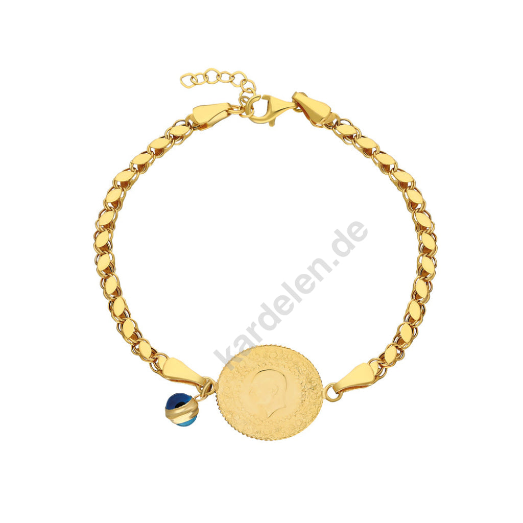 Kardelen 22K CEYREK GERSTEN ARMKETTE