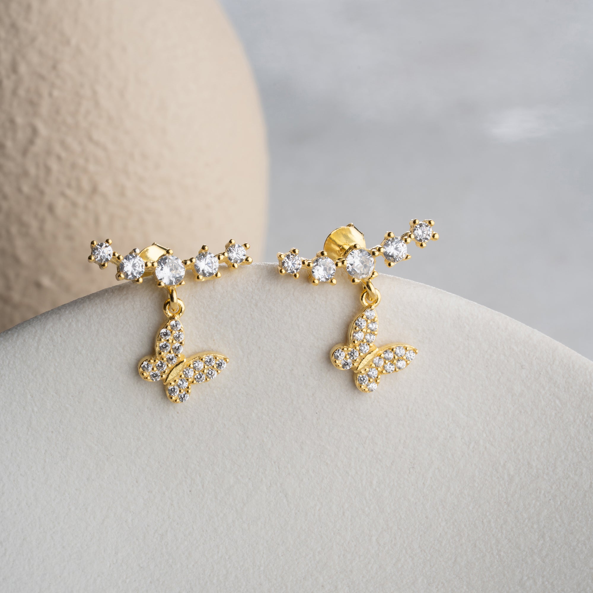 ESTEE MIT SCHMETTERLING OHRRINGE | 925 SILBER