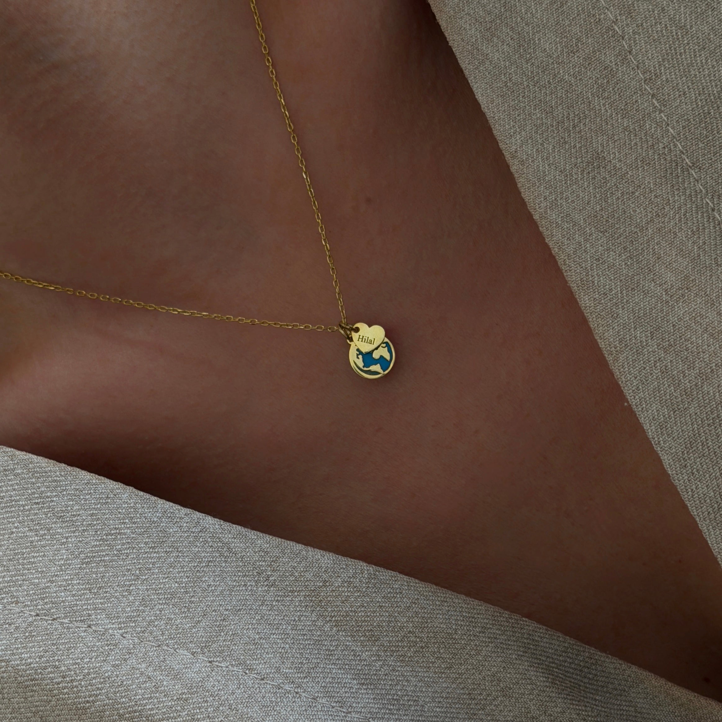 MEIN WELT HALSKETTE | 925 SILBER
