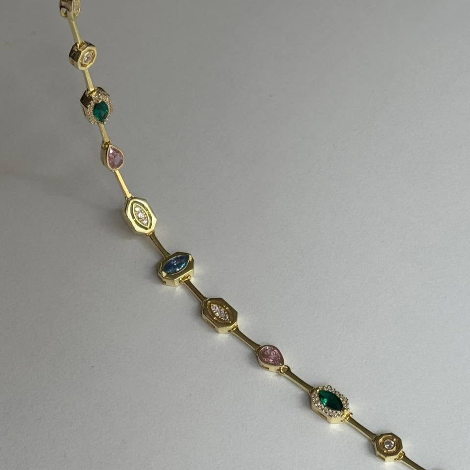 DESIGN BUNTES ARMBAND | 925 SILBER