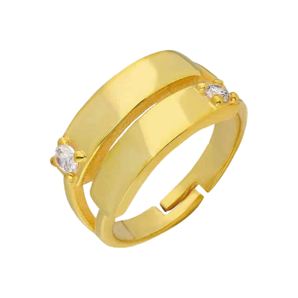 Two Zirkonia Ring (6985729015853)