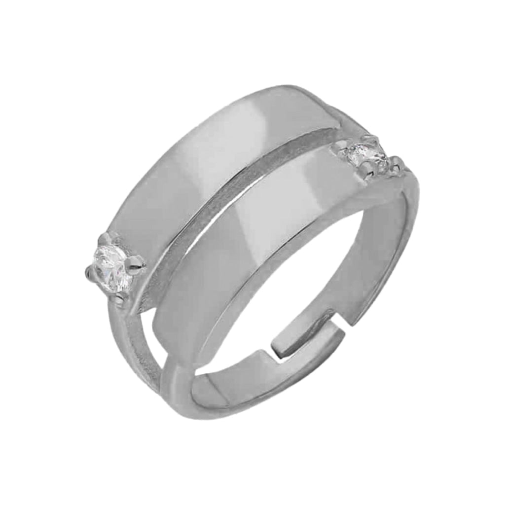 Two Zirkonia Ring (6985729015853)