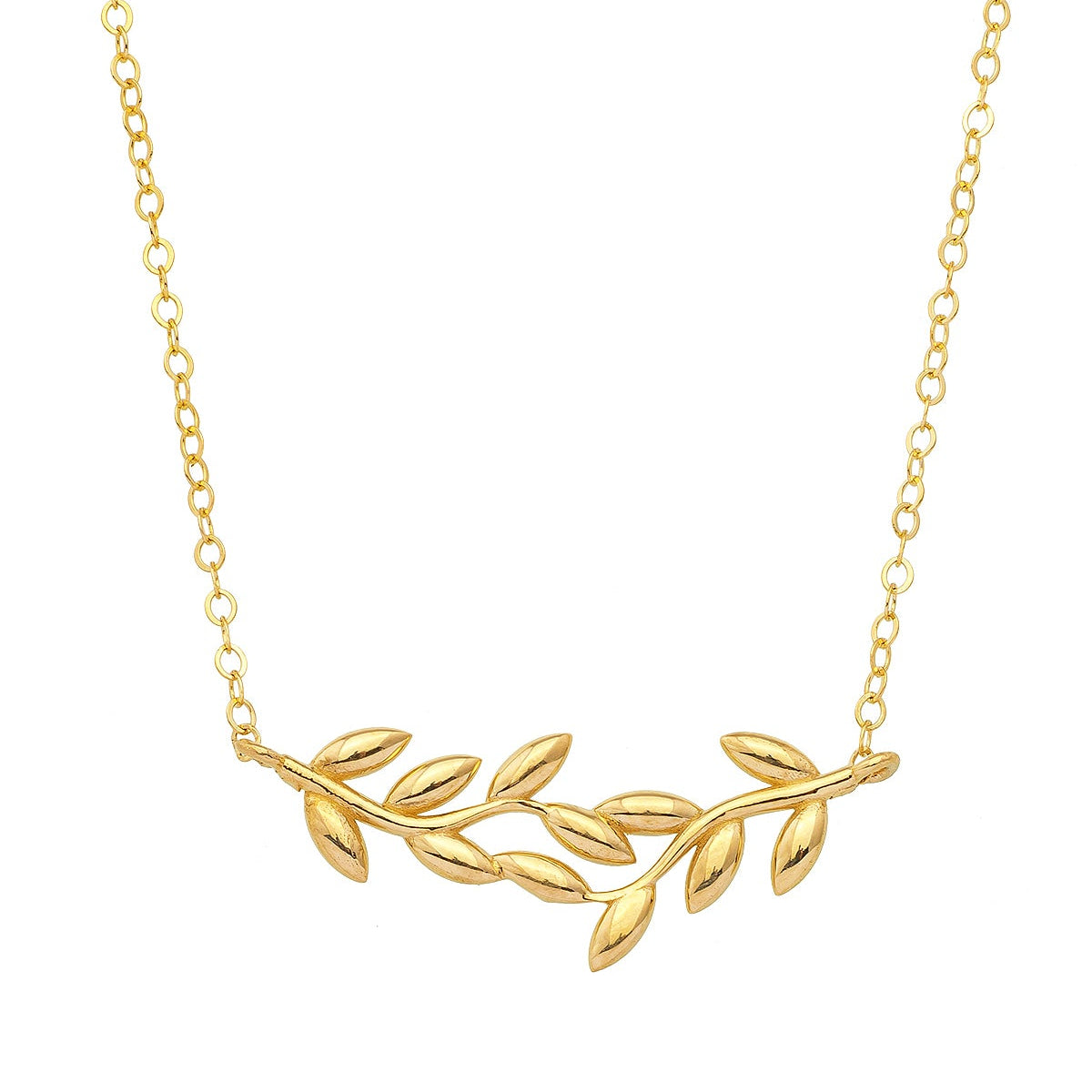 WEIZEN-MOTIV ELEGANTE HALSKETTE | 14K GOLD