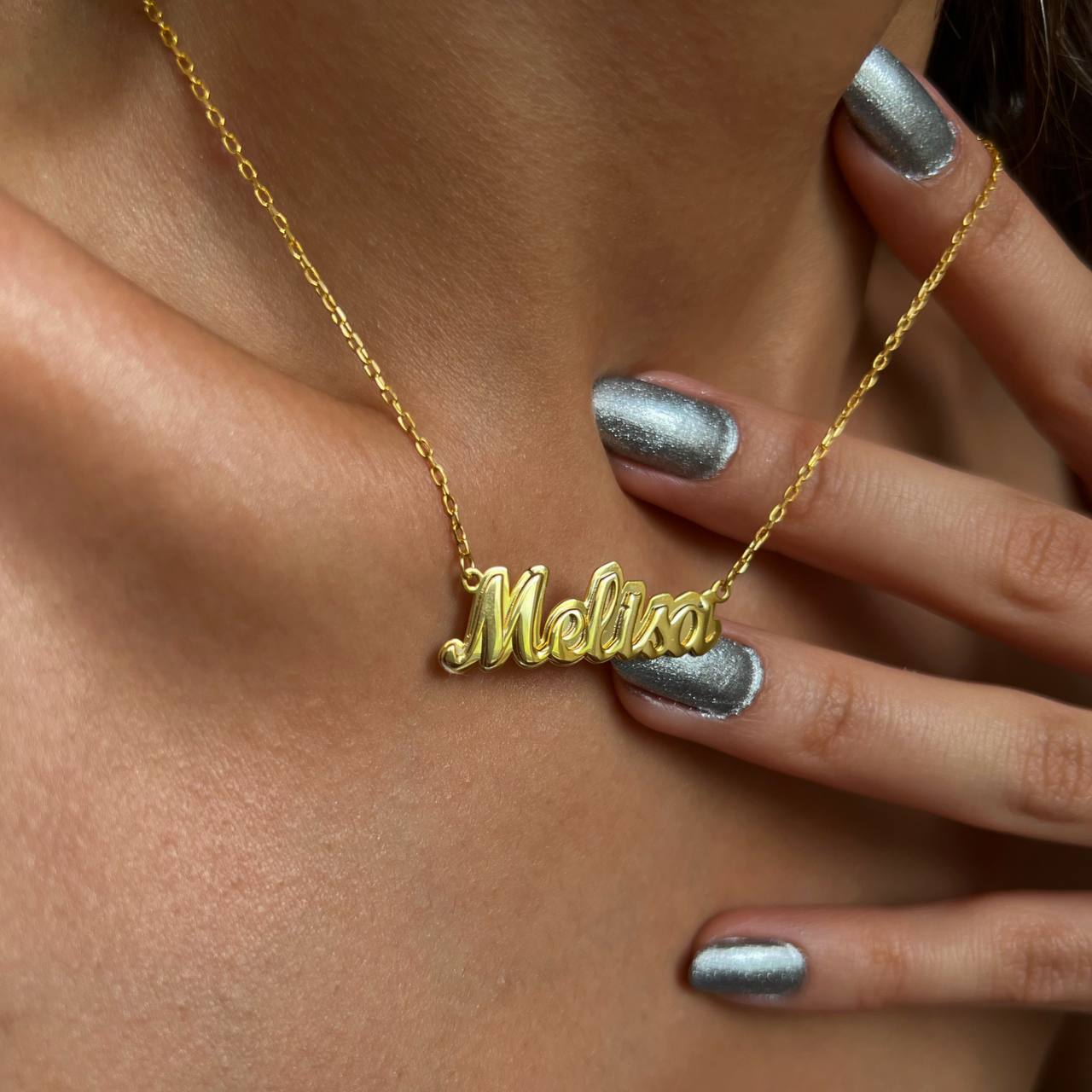 Glittery Name Necklace (8449268646231)