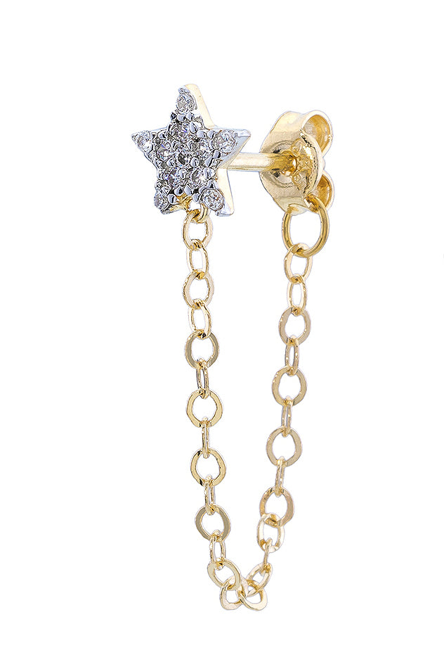 GLÄNZENDE STERN-OHRRINGE OHRRINGE | 14K GOLD