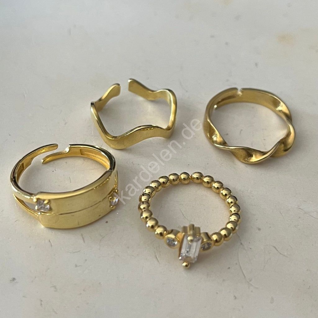 Two Zirkonia Ring (6985729015853)