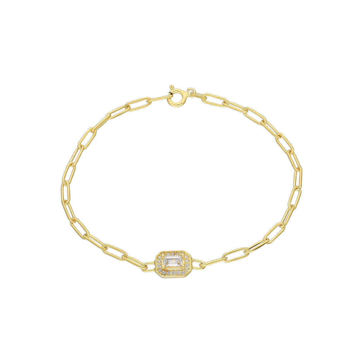 Kardelen Baguette Armkette - 925 SILBER