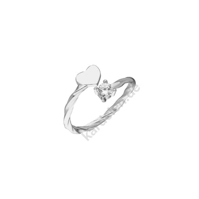 Heart Diamond Ring (7054750187565)