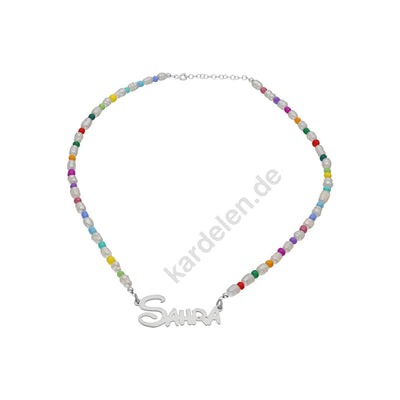 Halskette Pearls for Kids mit Namen (7242035593261)