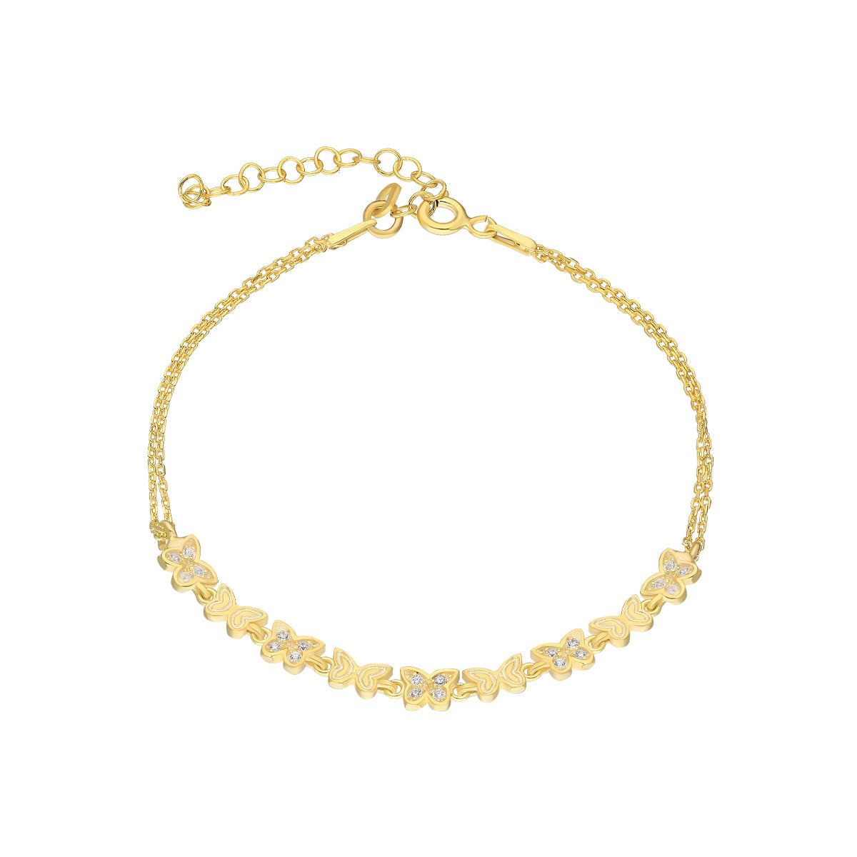 Kardelen Butterfly Armkette Mini - 925 SILBER