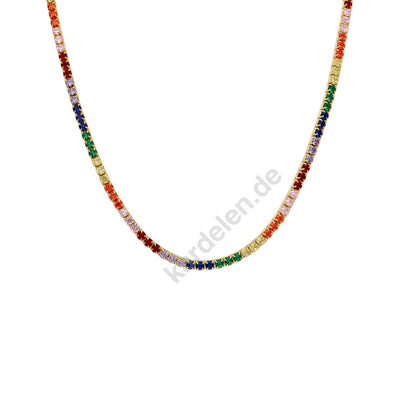 Full Chain Rainbow Halskette (7053542752301)