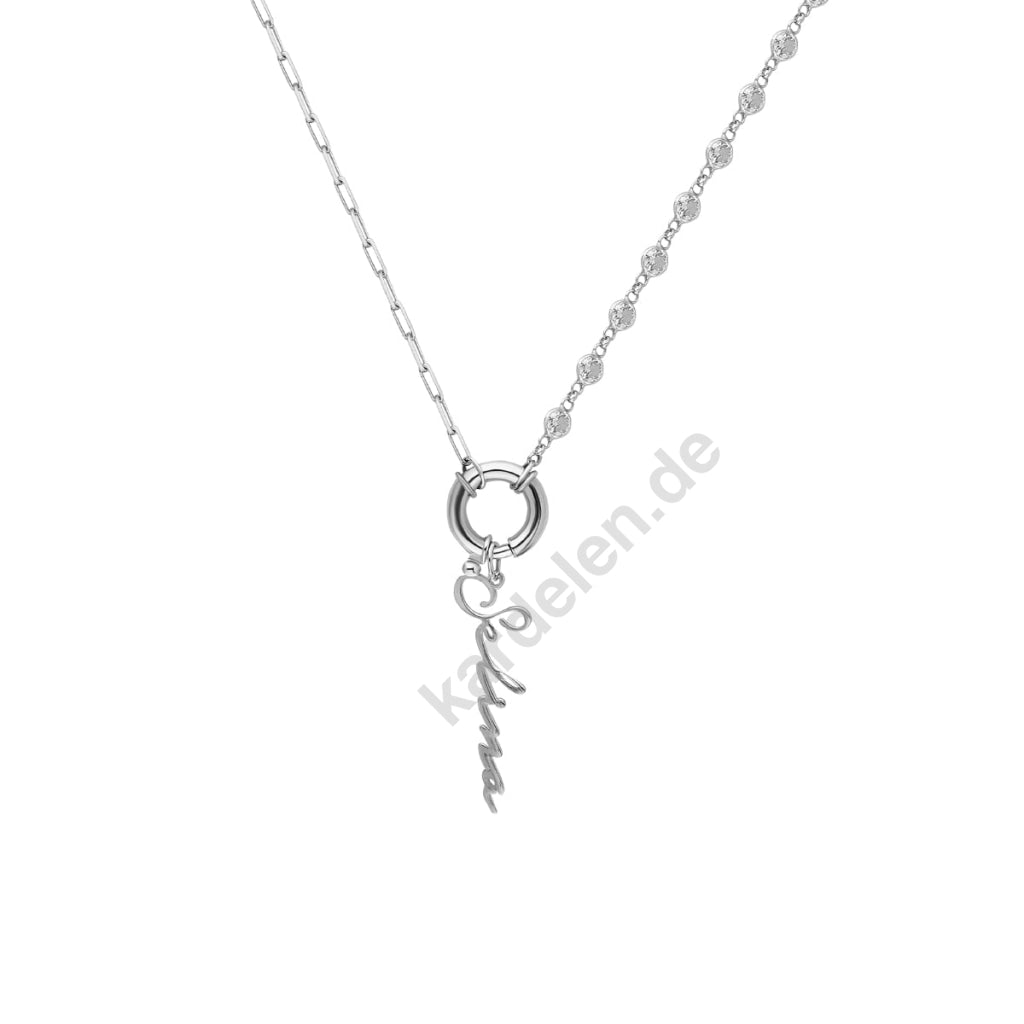 Chain Design Diamond Halskette Basic Signatur (7054046658605)
