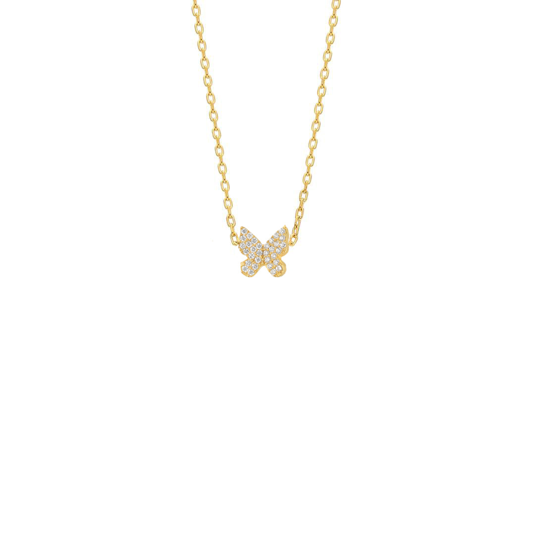 MINIMAL BUTTERFLY NECKLACE (7241929359405)