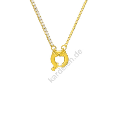 Chain Design Iced Halskette Basic (7017438380077)