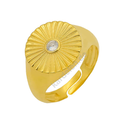Daisy Solitaire Ring (6985707552813)