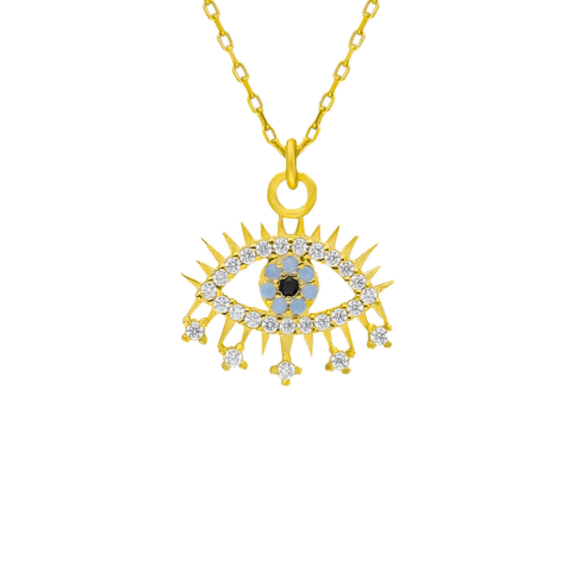 Kardelen Eye Effect Kette - 925 SILBER