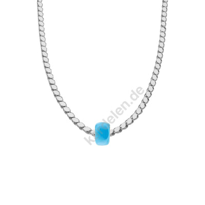 Gersten Halskette mit Blauen Stein (7017583214637)