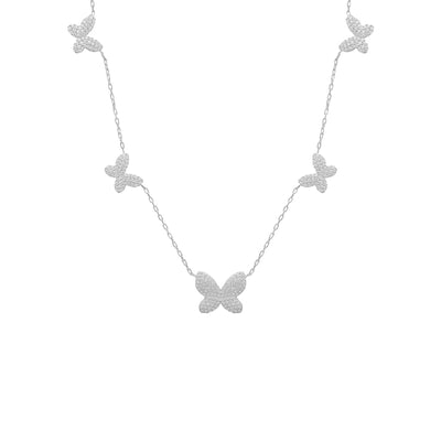 Halle Zirkonia Butterfly Chain (7017591537709)