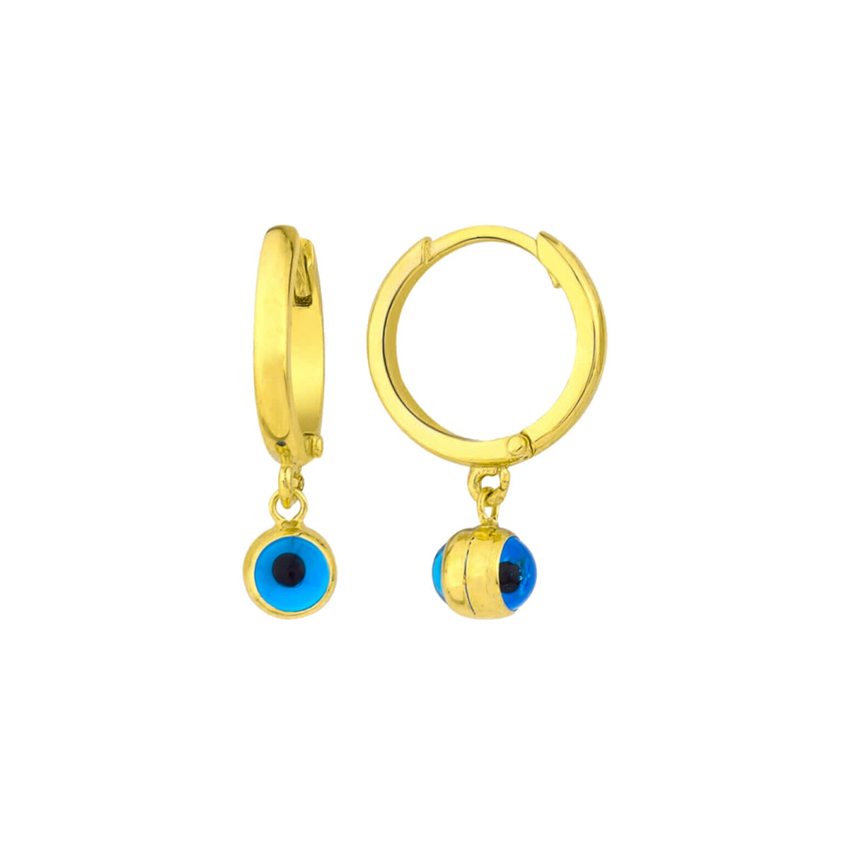 Kardelen Nazar Runde Ohrring - 925 SILBER