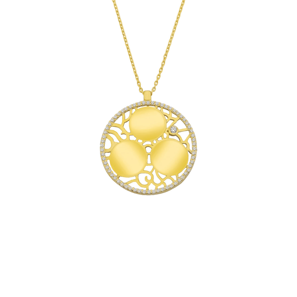 Kardelen Ornament Gravurkette - 925 SILBER