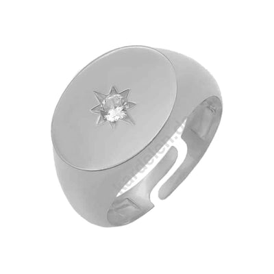 Pole Star Solitaire Ring (6985711648813)