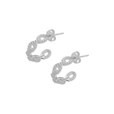 Zell Chain Design Zirkonia Ohrring (6994416926765)
