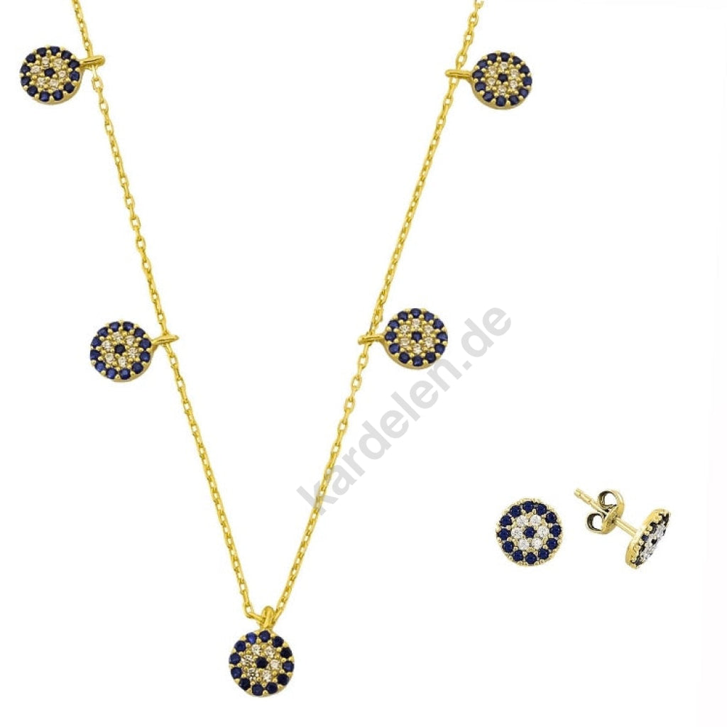 Kardelen Multi Nazar Set - 925 SILBER