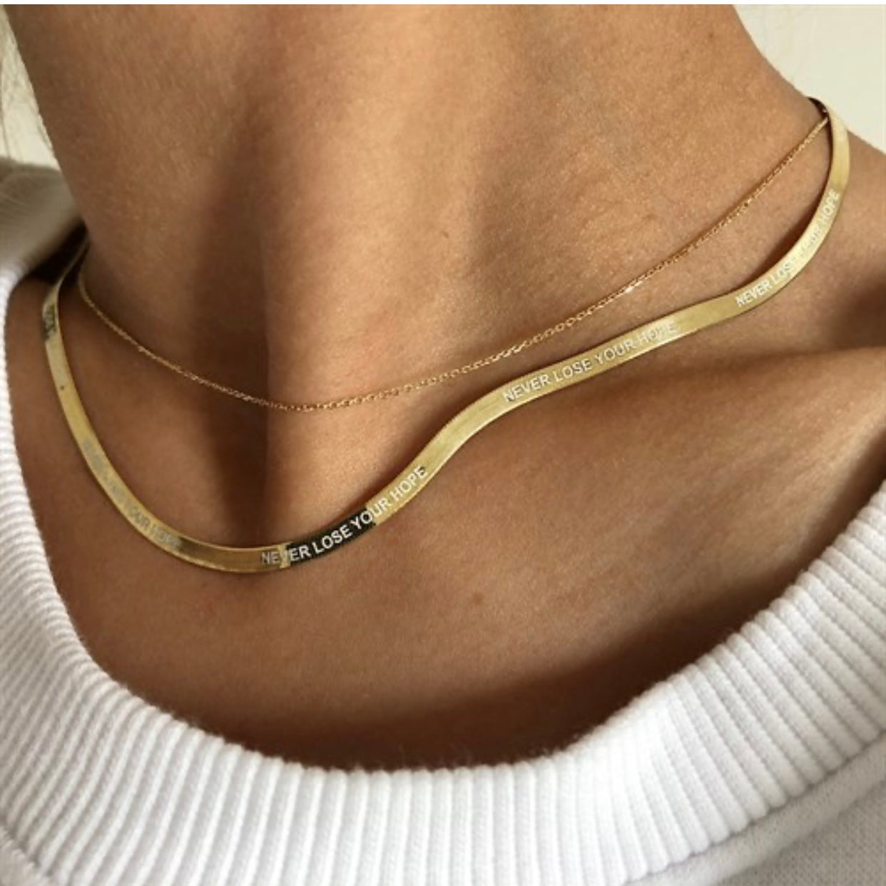 Kardelen 925 SILBER SNAKE CHAIN HALSKETTE