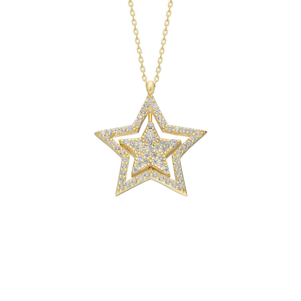 Glänzend Star Halskette (7151776694317)