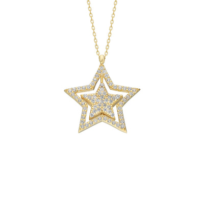 Glänzend Star Halskette (7151776694317)
