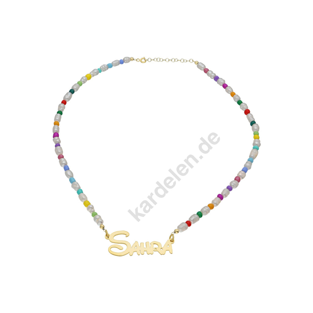 Halskette Pearl for Kids mit Namen (7242035593261)