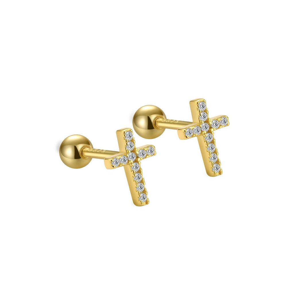 Kardelen KREUZ PIERCING ZIRKONIA