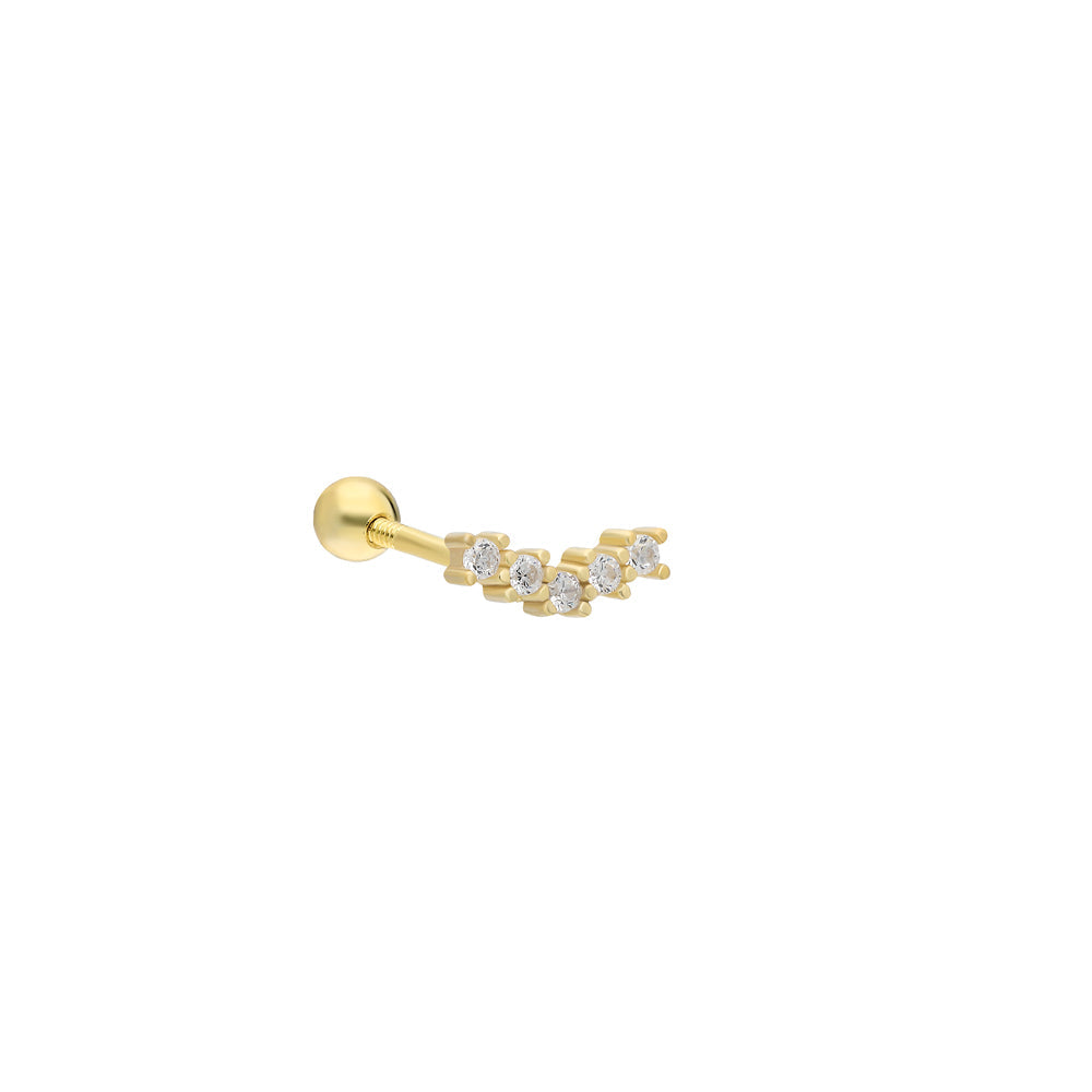 Kardelen Hill Zirkonia Piercing - 925 SILBER