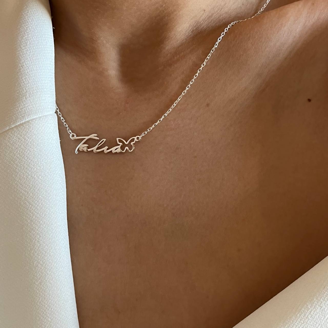 Kardelen NAMENSKETTE PURE BUTTERFLY - 925 SILBER