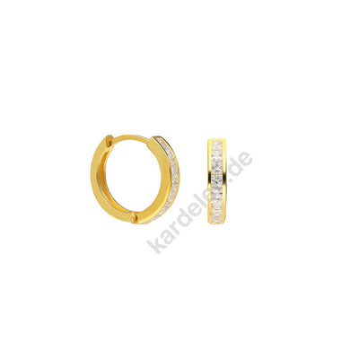 Round Zirconia Basic Ohrring (7027151339565)