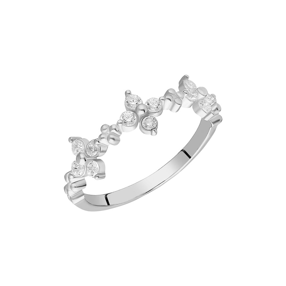 Trio Zirkonia Ring (7061473656877)