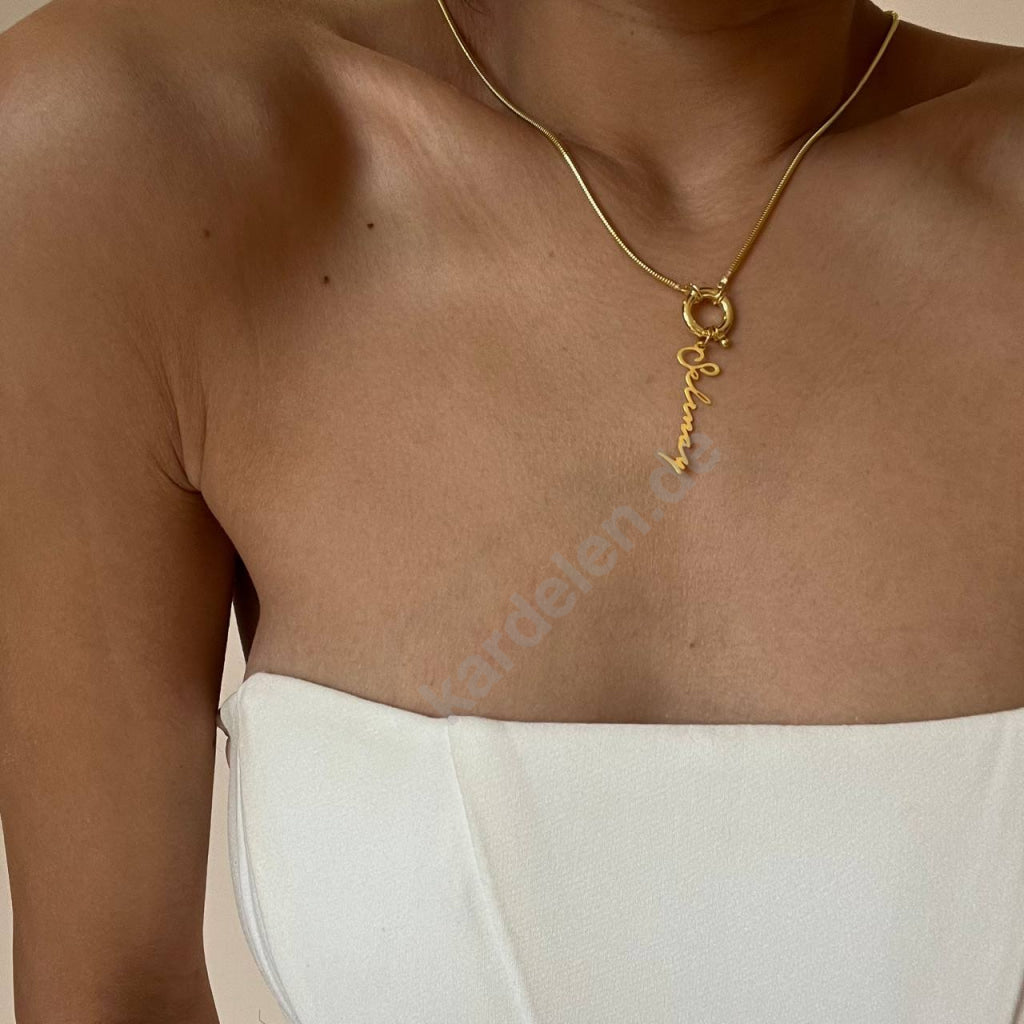 Kardelen Italia Chain Signatur Halskette - 925 SILBER