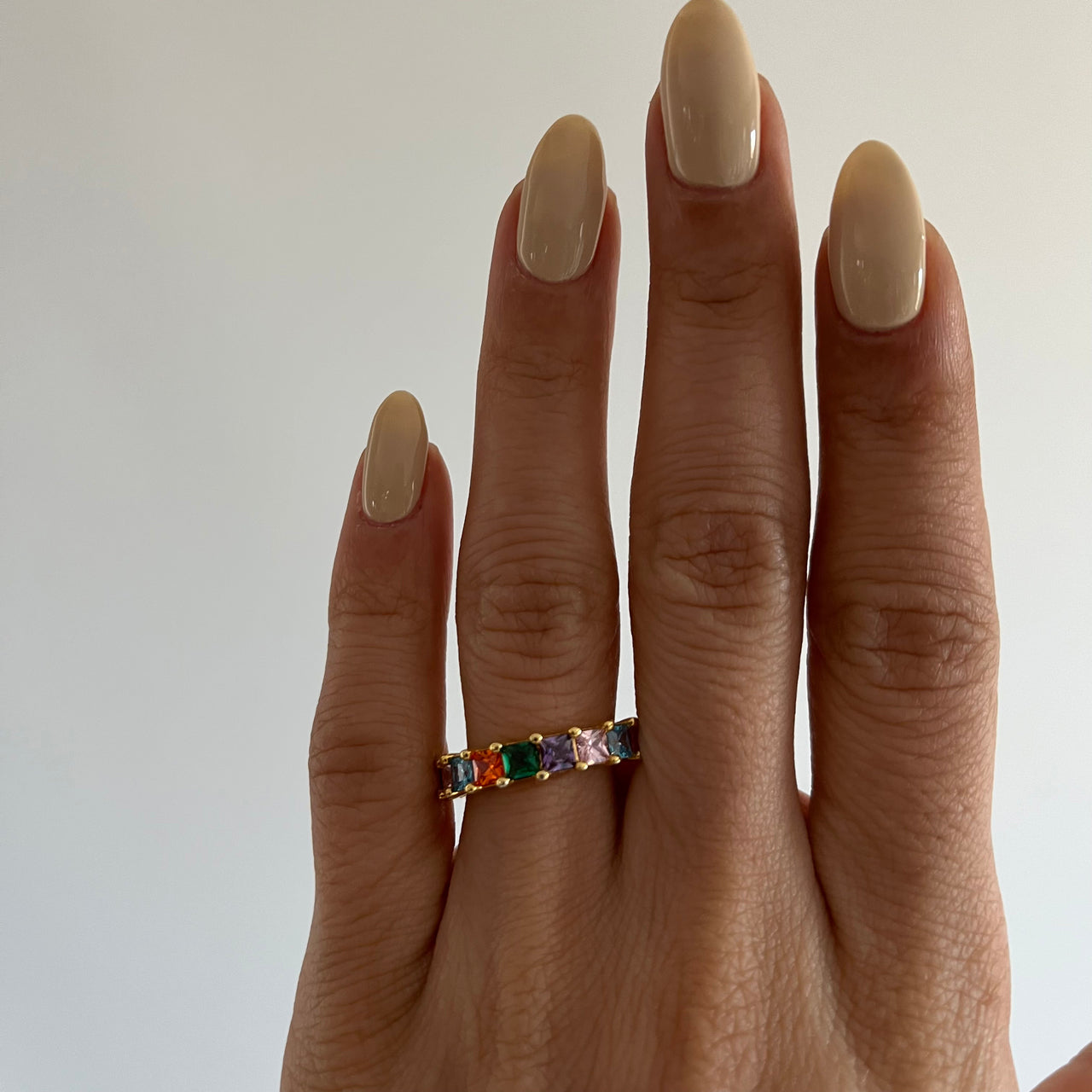 Baguette Colorful Ring (6985163964461)